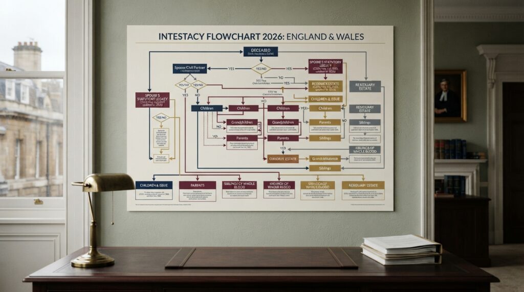 Illustration for an England and Wales intestacy guide